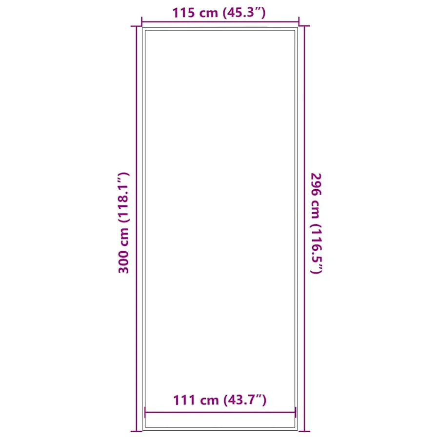 Paillasson marron 115x300 cm - 7