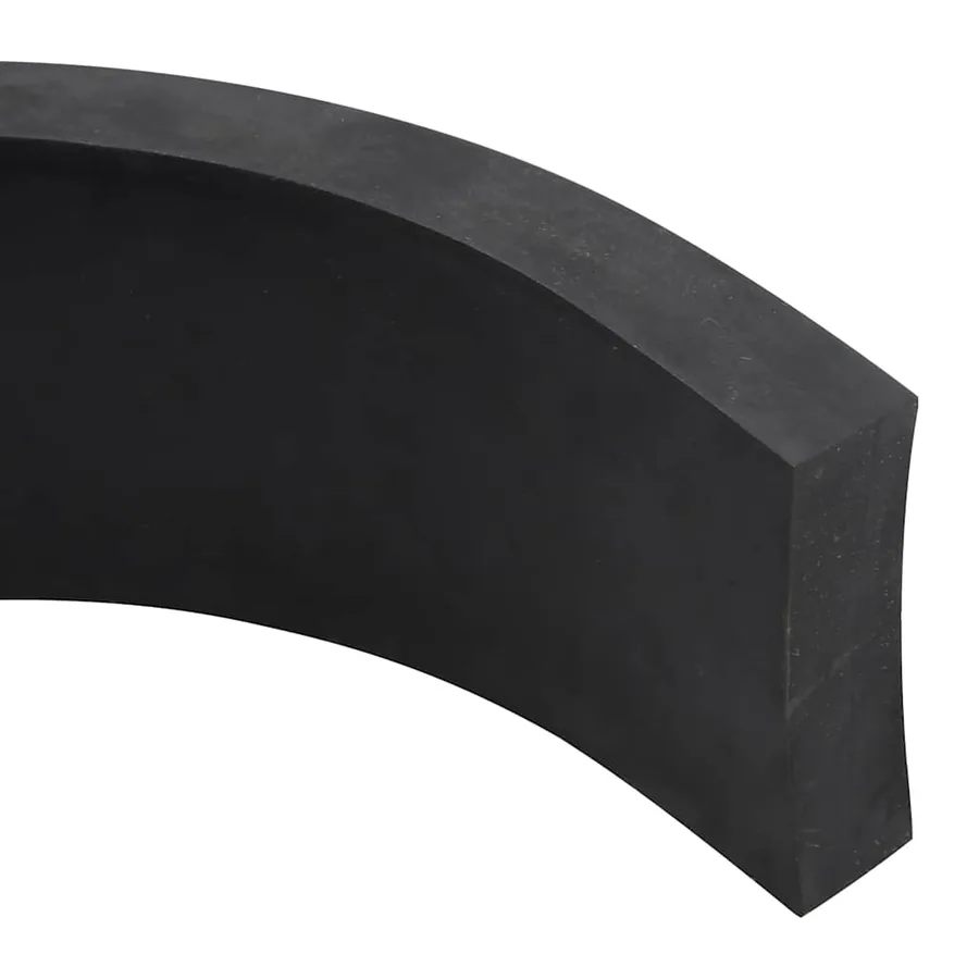 Bordure en caoutchouc de chasse-neige noir 250x8x2 cm - 4