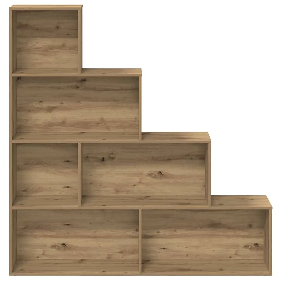 Bibliothèque chêne artisanal 157x24x160 cm bois d'ingénierie - 4