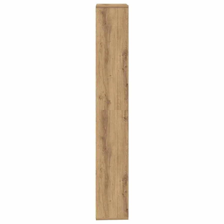 Bibliothèque chêne artisanal 157x24x160 cm bois d'ingénierie - 5