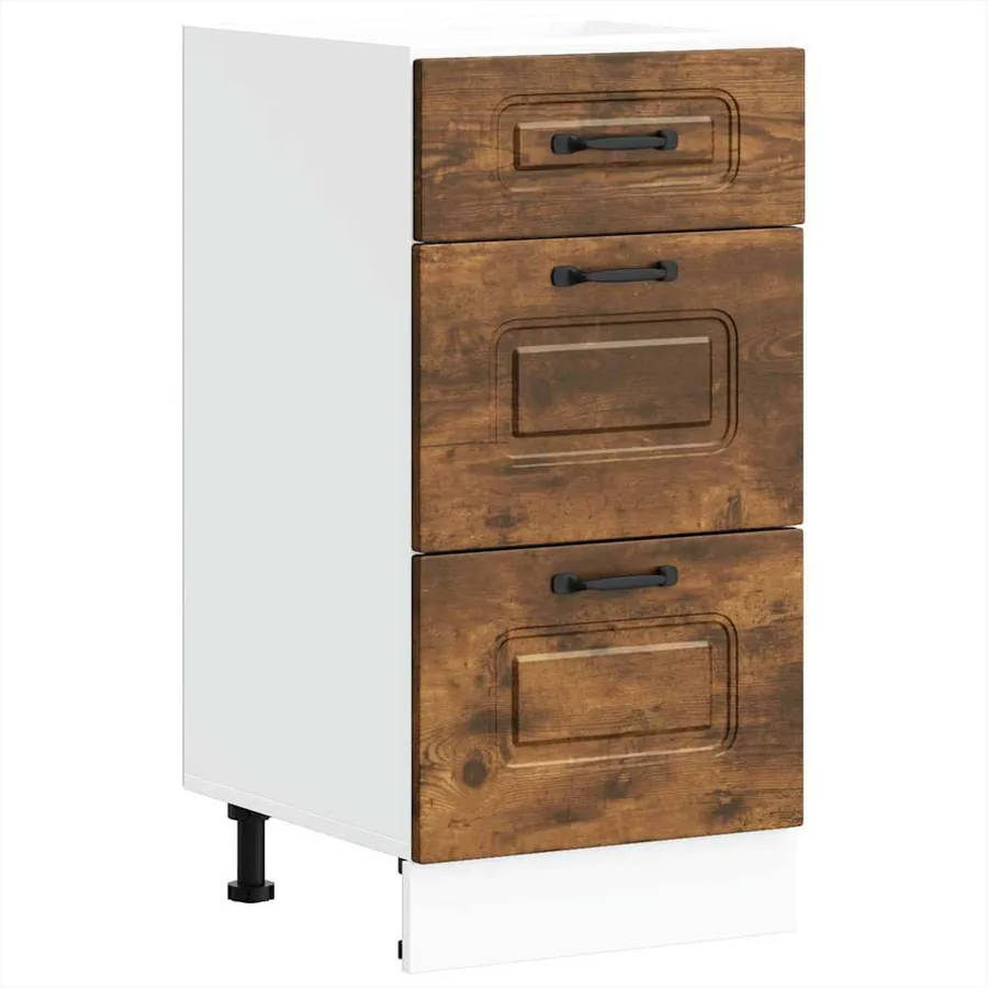 Armoire de cuisine Kalmar chêne fumé bois d'ingénierie - 2