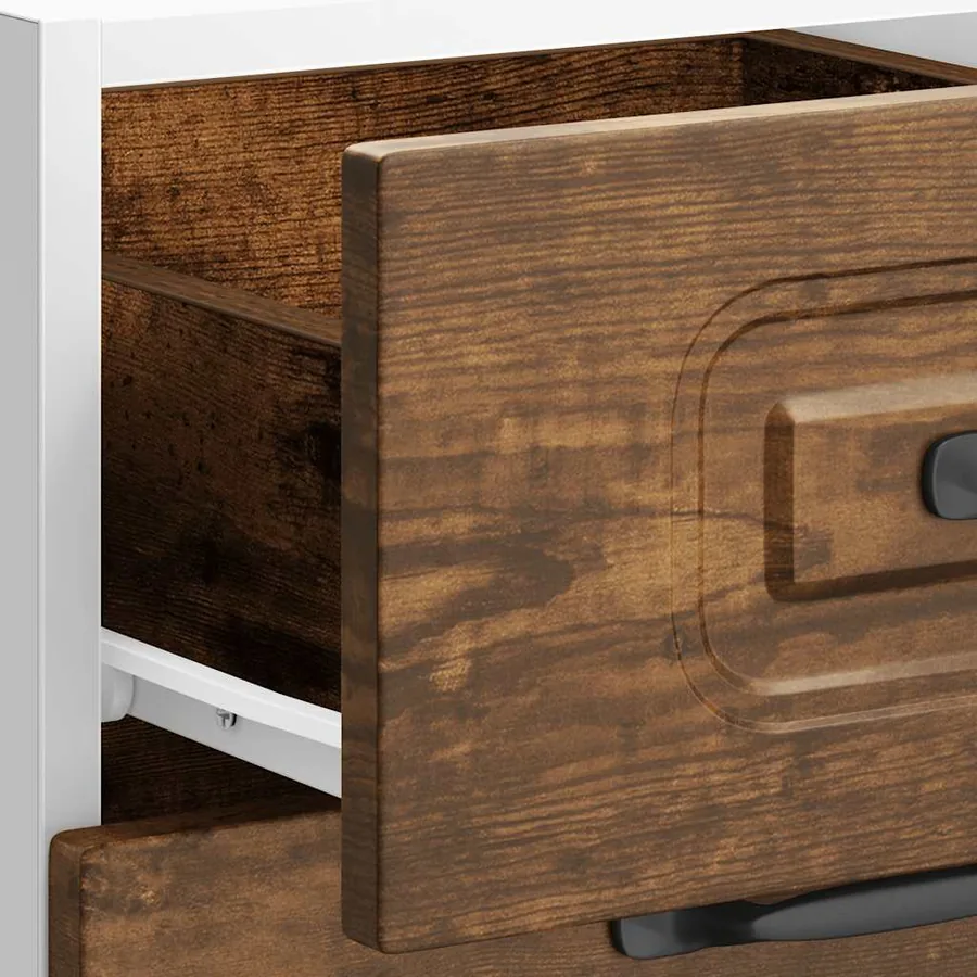 Armoire de cuisine Kalmar chêne fumé bois d'ingénierie - 9