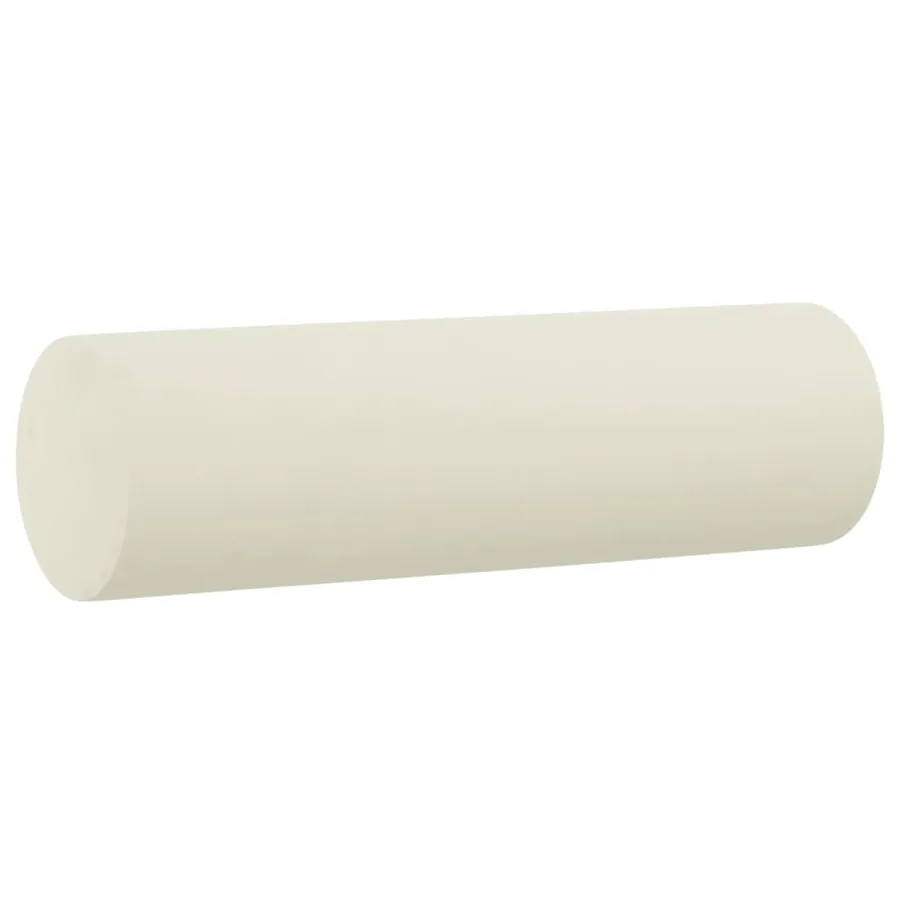 Ensemble de canapés 3 pcs avec coussins crème velours - 8