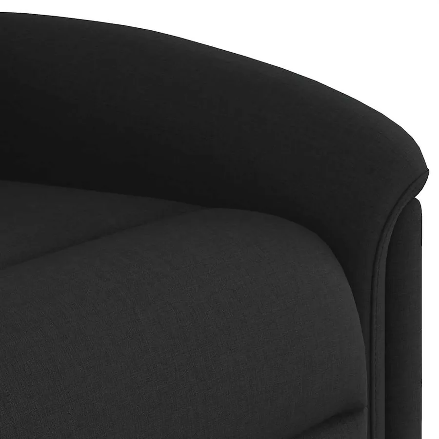 Fauteuil de massage inclinable Noir Tissu - 12