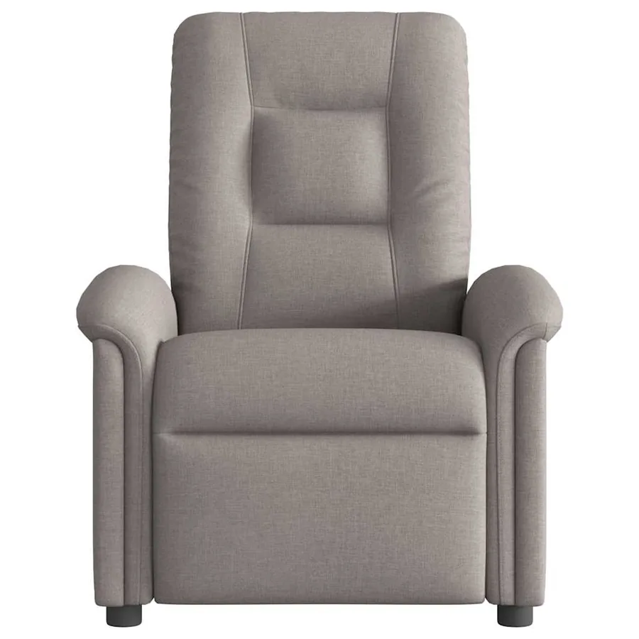 Fauteuil de massage inclinable électrique Taupe Tissu - 5