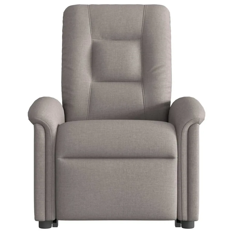 Fauteuil inclinable de massage électrique Taupe Tissu - 4