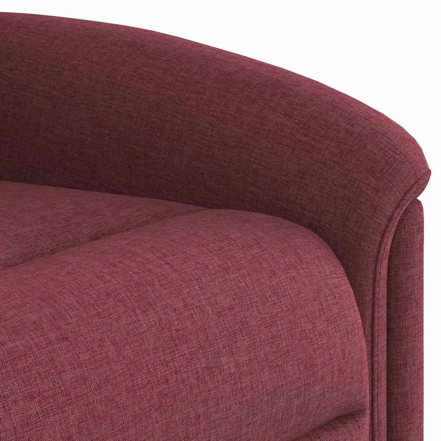 Fauteuil de massage inclinable électrique Rouge bordeaux Tissu - 11