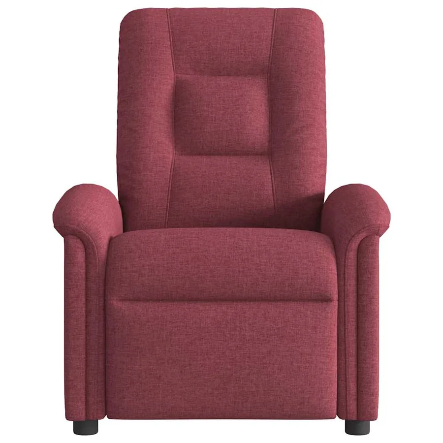 Fauteuil de massage inclinable électrique Rouge bordeaux Tissu - 5