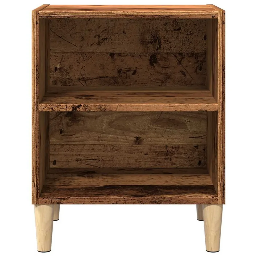 Tables de chevet 2 pcs vieux bois 40x30x50 cm bois d’ingénierie - 4