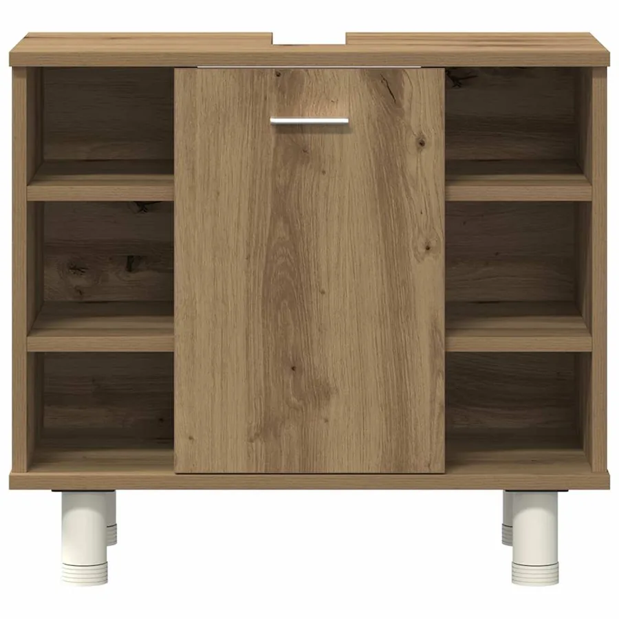 Ensemble de meubles salle de bain 4 pcs bois d'ingénierie - 11