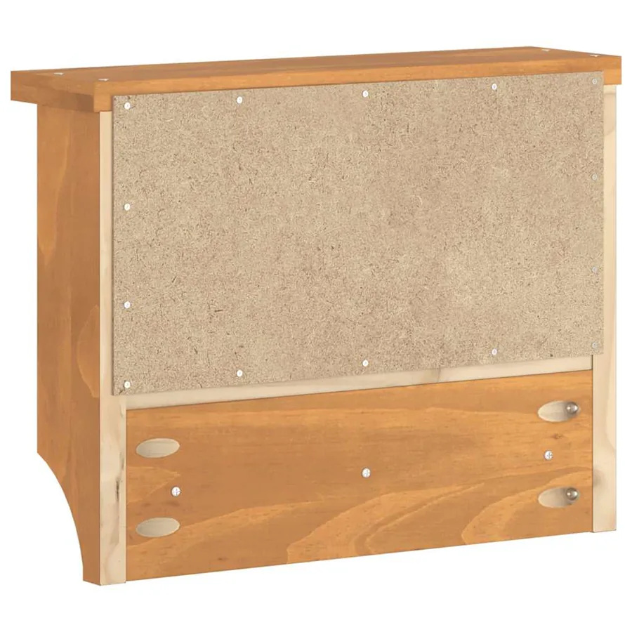 Porte-manteau mural SANDNES 45x12x35 cm bois massif pin - 7