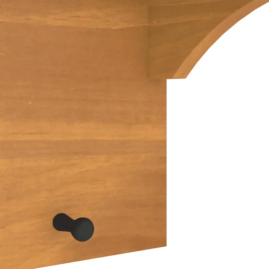 Porte-manteau mural SANDNES 87x30x42 cm bois massif pin - 9