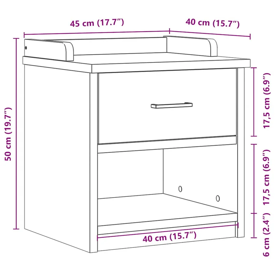 Banc de couloir SANDNES blanc 45x40x50 cm bois de pin massif - 12