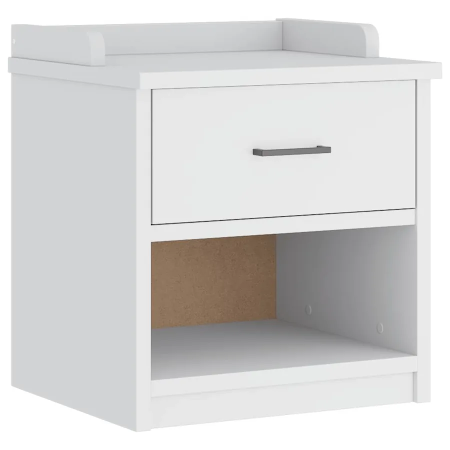 Banc de couloir SANDNES blanc 45x40x50 cm bois de pin massif - 2