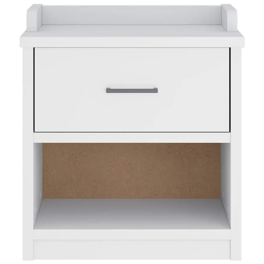 Banc de couloir SANDNES blanc 45x40x50 cm bois de pin massif - 6