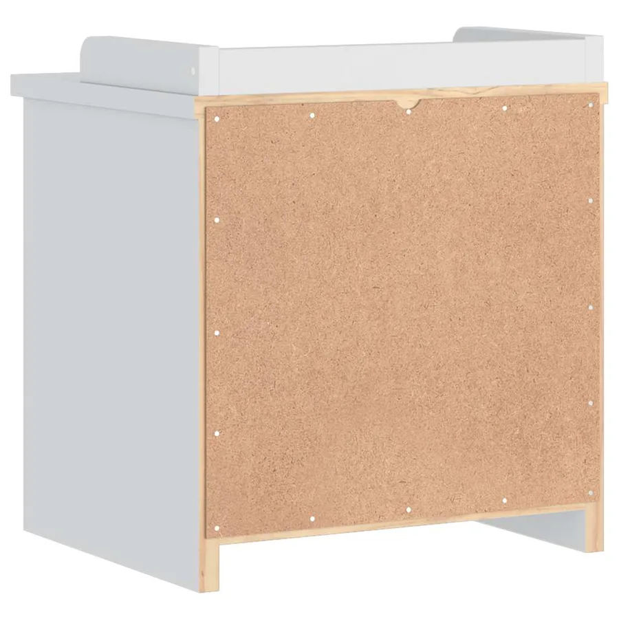 Banc de couloir SANDNES blanc 45x40x50 cm bois de pin massif - 8