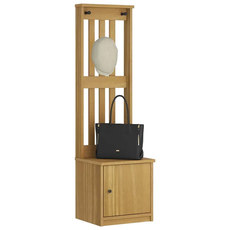 Portemanteau SANDNES 45x40x159,5 cm bois massif pin - 4