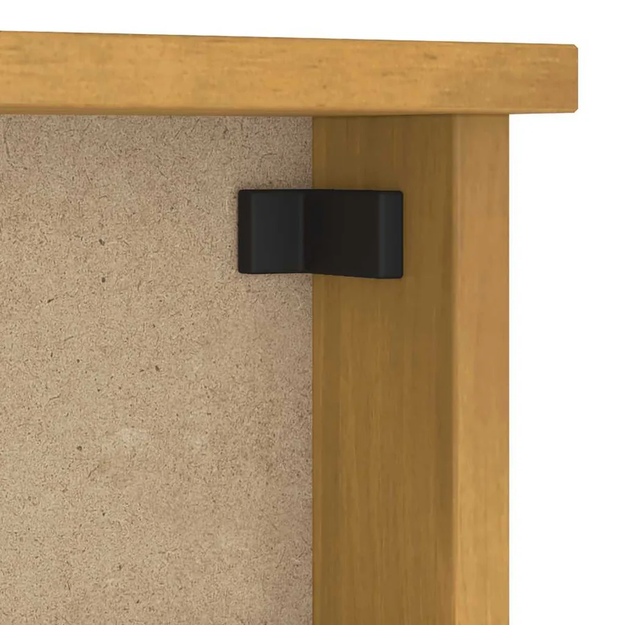 Porte-manteau mural SANDNES 87x12x35 cm bois massif pin - 8