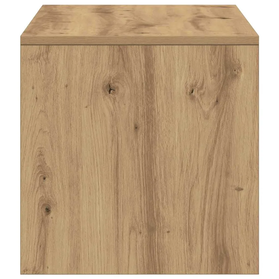 Meuble TV chêne artisanal 100x40x40 cm bois d'ingénierie - 6