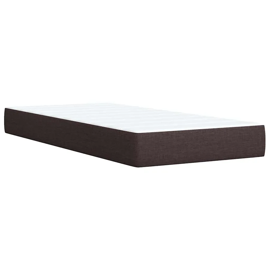 Sommier à lattes de lit avec matelas Marron foncé 90x200 cm - 10