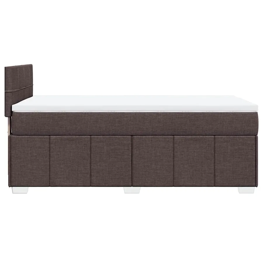 Sommier à lattes de lit avec matelas Marron foncé 90x200 cm - 5