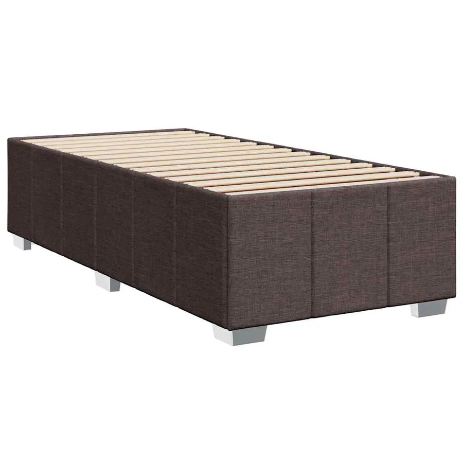 Sommier à lattes de lit avec matelas Marron foncé 90x200 cm - 8