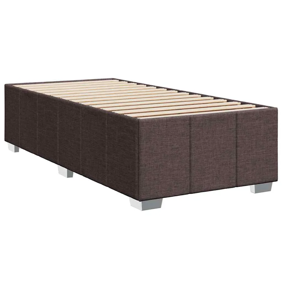 Sommier à lattes de lit avec matelas Marron foncé 90x200 cm - 8
