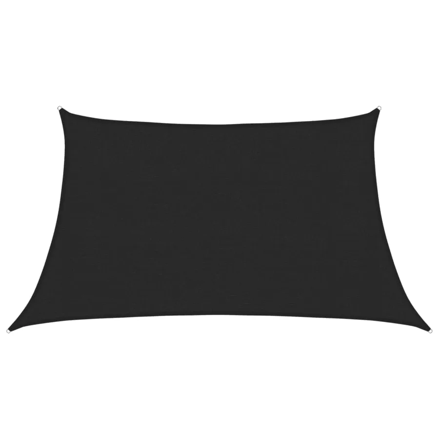 Voile d'ombrage 160 g/m² Noir 3/4x2 m PEHD - 2