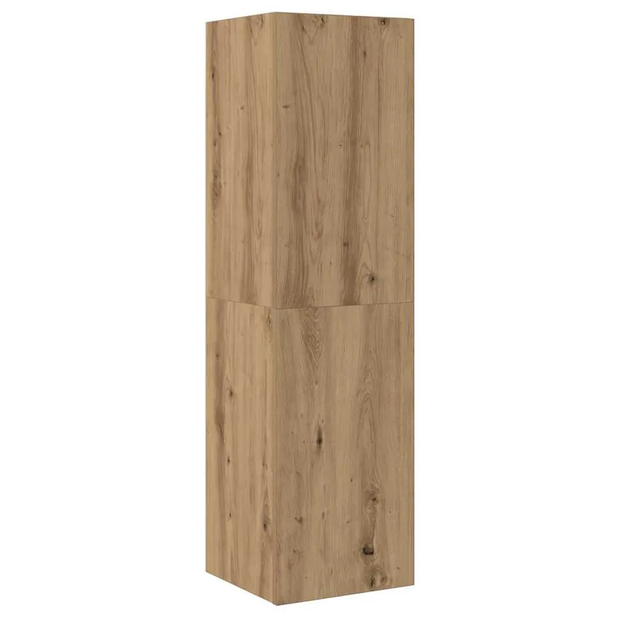 Meubles TV muraux 3 pcs chêne artisanal bois d'ingénierie - 4
