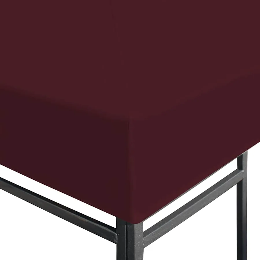 Toile supérieure de gazebo 310 g/m² 3x4 m Bordeaux - 3