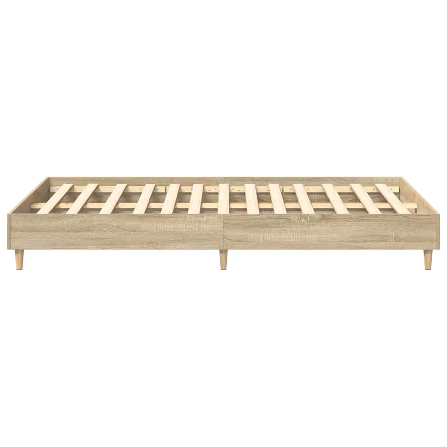 Cadre de lit sans matelas chêne sonoma 120x200 cm - 6