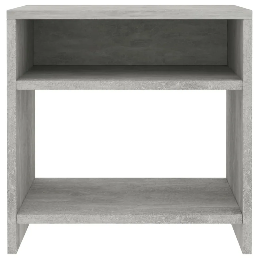 Tables de chevet 2 pcs Gris béton 40x30x40 cm Bois d'ingénierie - 4