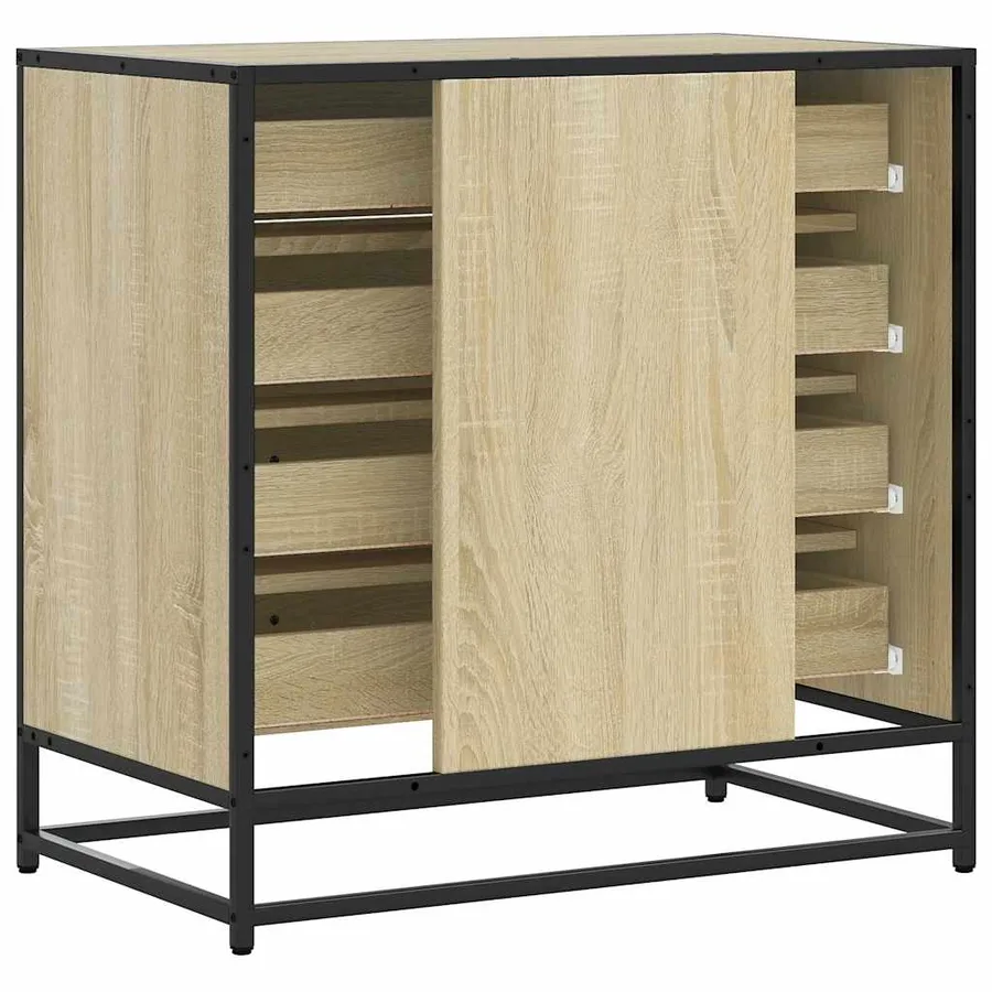 Commode chêne sonoma 70x41x70 cm bois d'ingénierie - 7