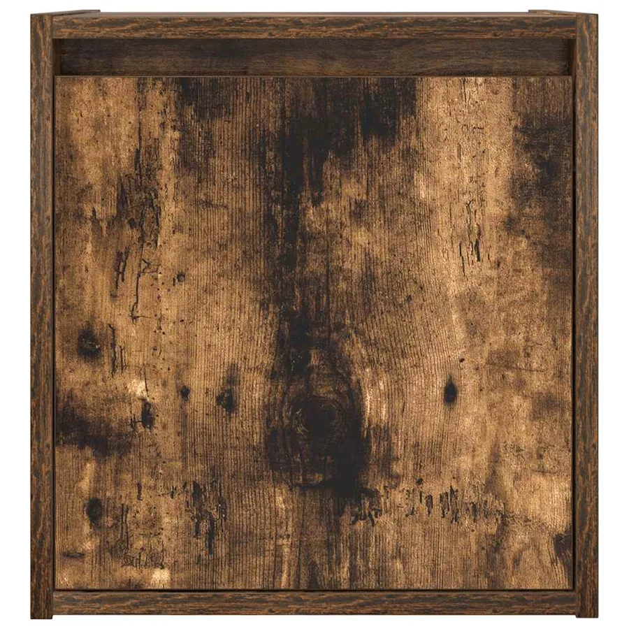 Tables de chevet murales 2 pcs chêne fumé 38x34x40 cm - 7