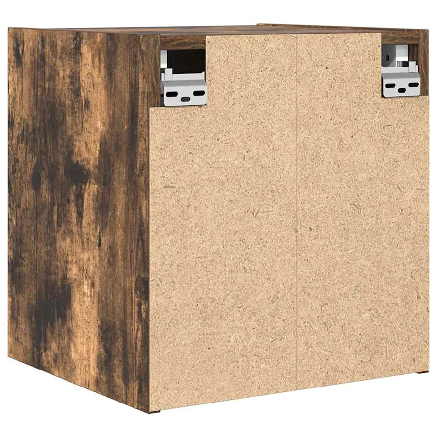 Tables de chevet murales 2 pcs chêne fumé 38x34x40 cm - 9