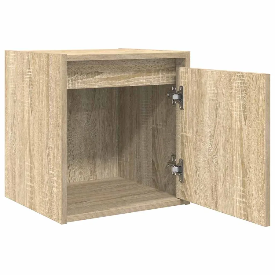 Table de chevet murale chêne sonoma 38x34x40 cm - 5