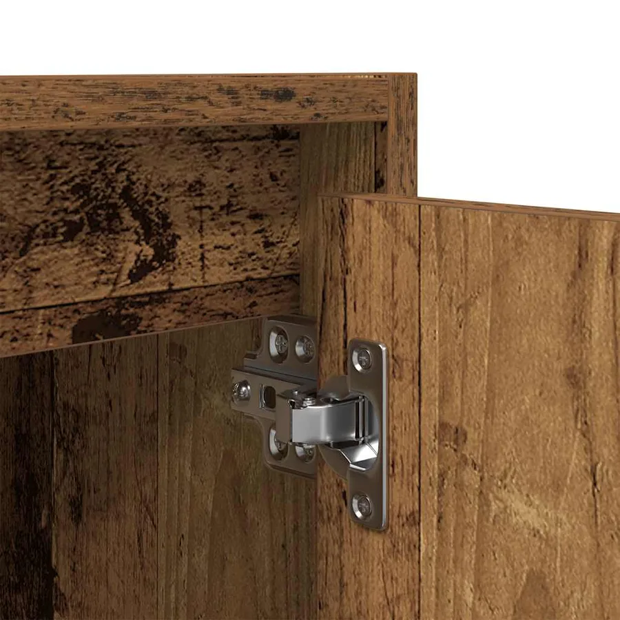 Tables de chevet murales 2 pcs vieux bois 38x34x40 cm - 12