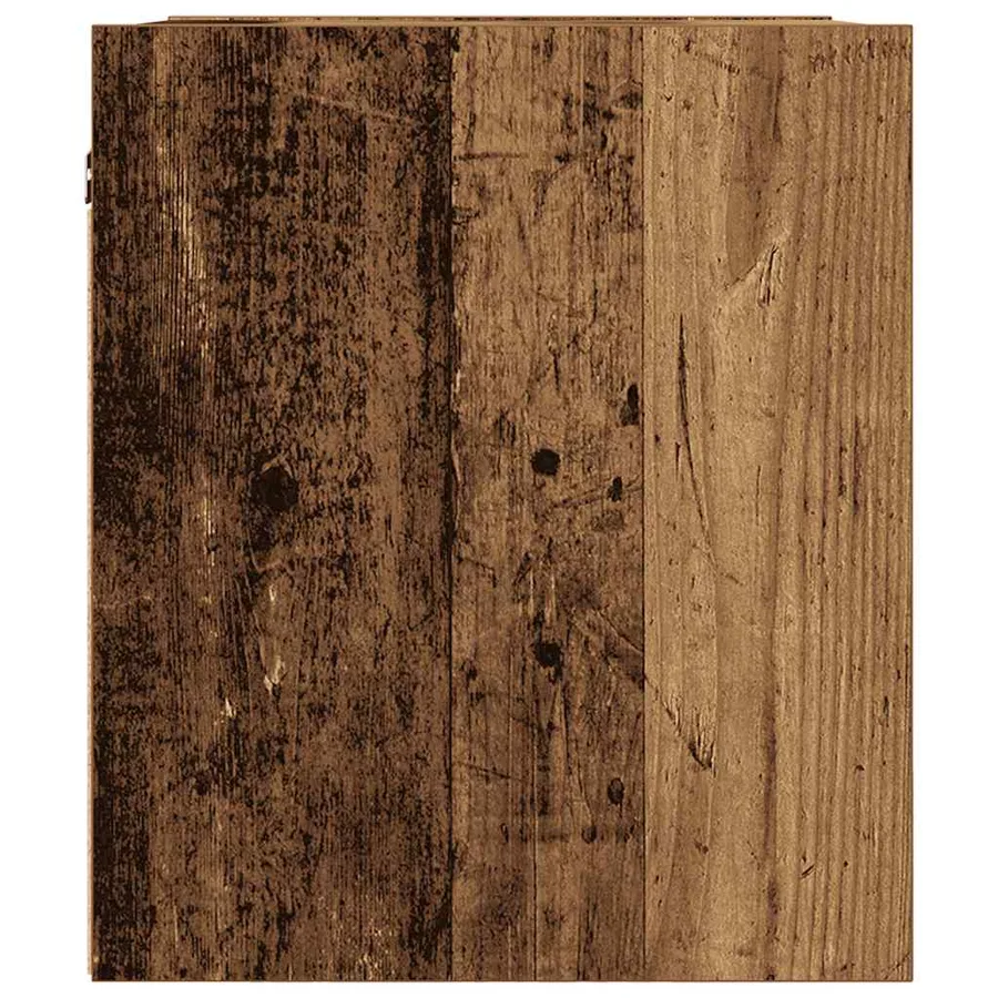 Tables de chevet murales 2 pcs vieux bois 38x34x40 cm - 8