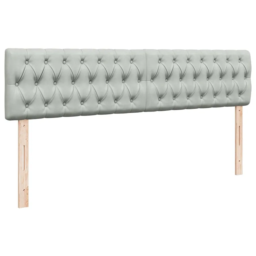 Cadre de lit ottoman avec matelas gris clair 160x200 cm velours - 9