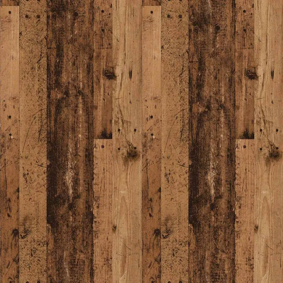 Table de chevet vieux bois 40x35x69 cm bois d’ingénierie - 8