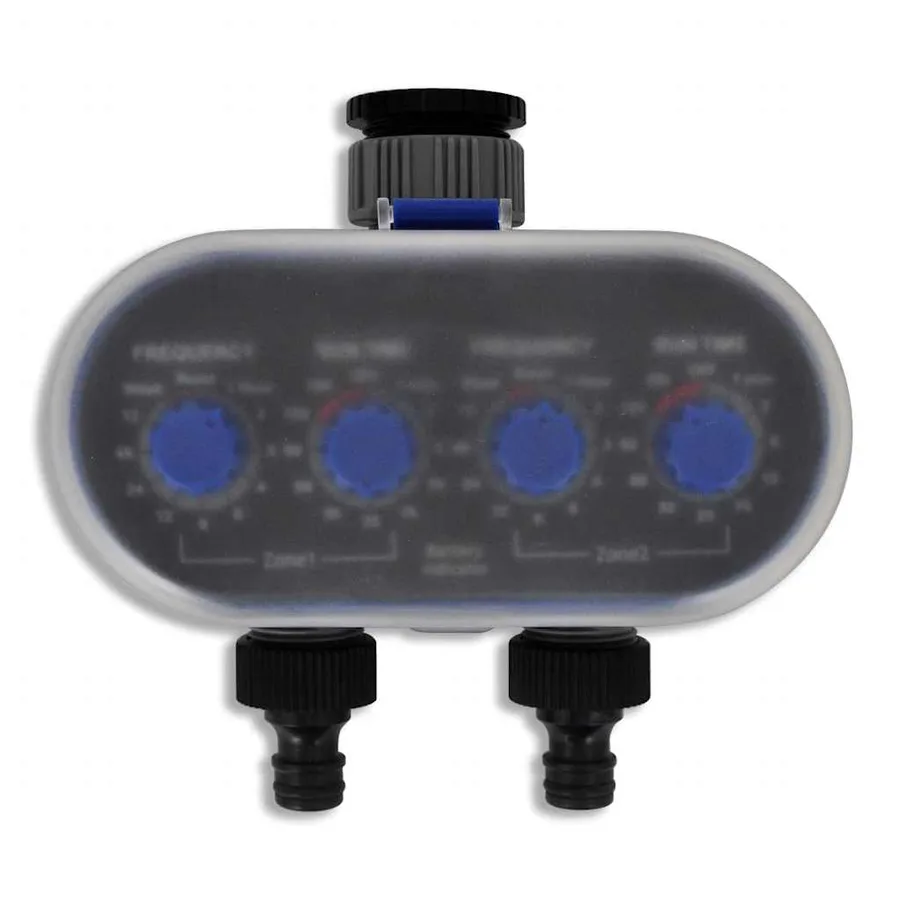 Minuterie d'arrosage automatique électronique de jardin Double sortie - 2