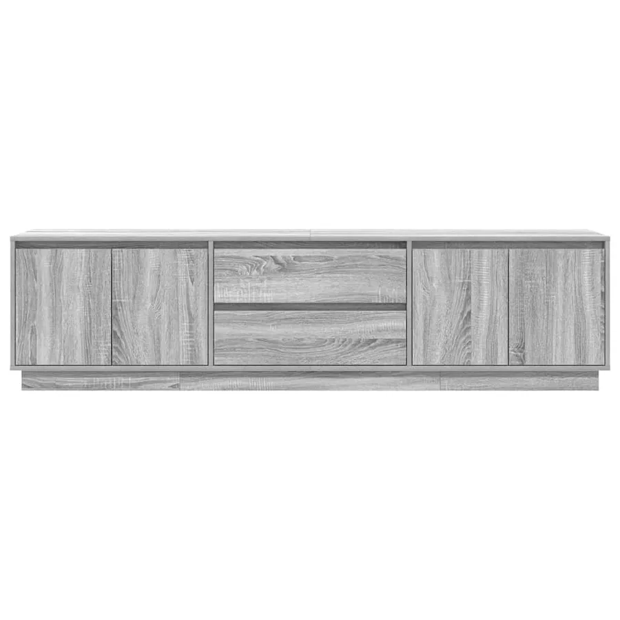 Meuble TV avec lumières LED sonoma gris 193,5x41x50 cm - 7