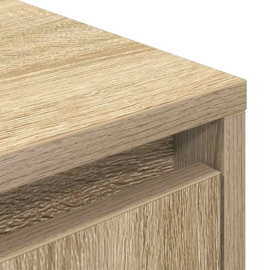 Meuble TV avec lumières LED chêne sonoma 193,5x41x50 cm - 10