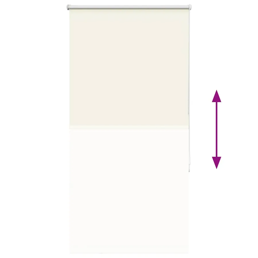 Store enrouleur occultant blanc cassé 70x130cm largeur du tissu - 5