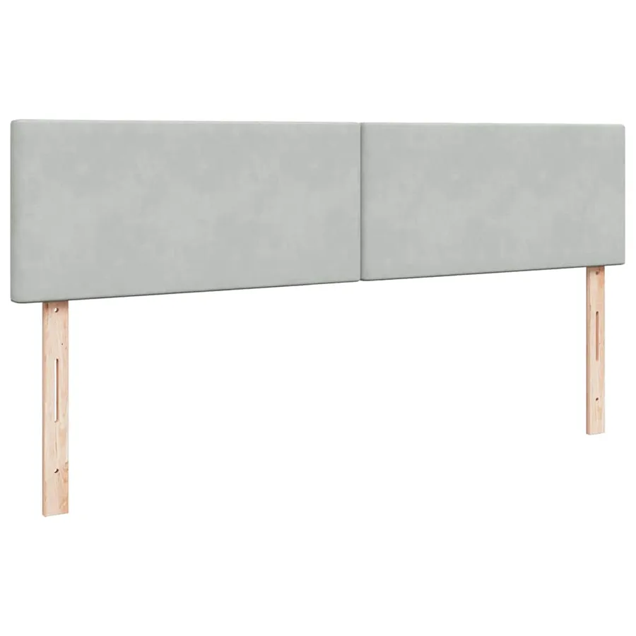 Cadre de lit ottoman avec matelas gris clair 180x200 cm velours - 8