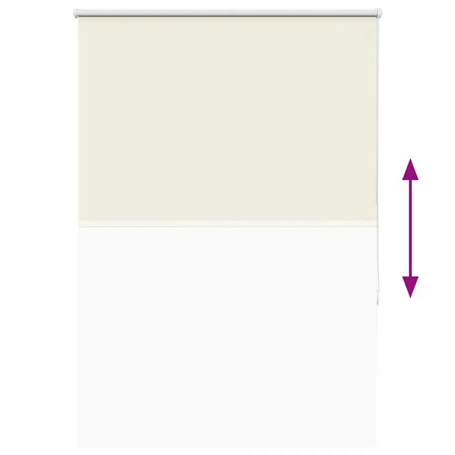 Store enrouleur occultant blanc cassé 105x175 cm largeur tissu - 9