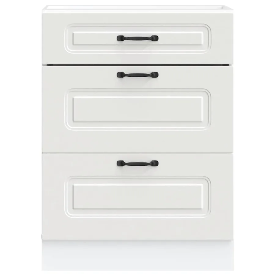 Armoire de cuisine Kalmar blanc bois d'ingénierie - 4