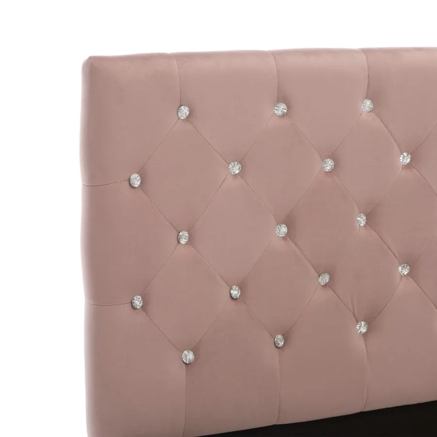 Cadre de lit sans matelas Rose Velours 90x200 cm - 6