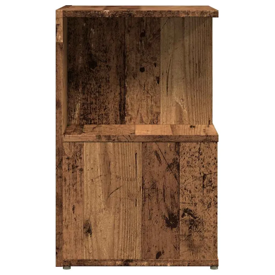 Tables de chevet 2 pcs vieux bois 35x35x55 cm bois d'ingénierie - 7