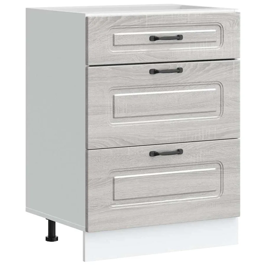 Armoire de cuisine Kalmar sonoma gris bois d'ingénierie - 2